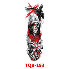 Load image into Gallery viewer, Full Arm Large Size Sleeve Temporary Sticker Dragon Tattoo Waterproof Body Art Realistic 3D Design For Mens