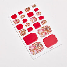 Load image into Gallery viewer, Full Beauty Loveliness Designed Manicure Valentines Nail Art Designer Nail Decals Kids Nails Art Decoration Nail Sticker Set French Tip Guides Stickers French Nail Stickers Form Fringe Guides for Decoration Stencil Tools