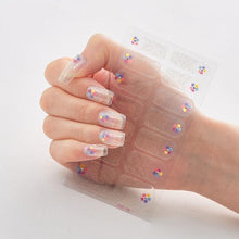 Load image into Gallery viewer, Full Cover Nail Stickers Designer Nail Decals Fashion Five Sorts of Nail Stickers Nail Sticker set Nail Decoration Nail Strips 3D Nail Art Stickers Decal Slider Template Diy Nail Tool Decorations Nail Art Design Self Adhesive Luxury Designer Nail Sticker