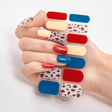 Load image into Gallery viewer, Full Cover Nail Stickers Designer Nail Decals Fashion Five Sorts of Nail Stickers Nail Sticker set Nail Decoration Nail Strips 3D Nail Art Stickers Decal Slider Template Diy Nail Tool Decorations Nail Art Design Self Adhesive Luxury Designer Nail Sticker