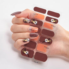 Load image into Gallery viewer, Full Cover Nail Stickers Designer Nail Decals Fashion Five Sorts of Nail Stickers Nail Sticker set Nail Decoration Nail Strips 3D Nail Art Stickers Decal Slider Template Diy Nail Tool Decorations Nail Art Design Self Adhesive Luxury Designer Nail Sticker