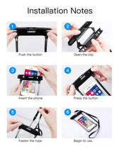 Load image into Gallery viewer, Full Display Waterproof Case for Phone Transparent Snow Underwater Swim Pouch Mobile Covers Design Waterproof Case For Swimming Compatible For iPhone Lightweight Smartphone Case