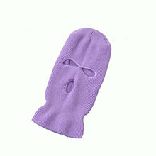 Load image into Gallery viewer, Full Face Cover Mask Three 3 Hole Balaclava Knit Hat Army Tactical CS Winter Ski Cycling Mask Beanie Hat Scarf Warm Face Masks Knit Hat Full Face Cover Balaclava Hats Funny Party Embroidery Beanies Caps Hole Knitted Full Face Cover