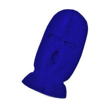 Load image into Gallery viewer, Full Face Cover Mask Three 3 Hole Balaclava Knit Hat Army Tactical CS Winter Ski Cycling Mask Beanie Hat Scarf Warm Face Masks Knit Hat Full Face Cover Balaclava Hats Funny Party Embroidery Beanies Caps Hole Knitted Full Face Cover
