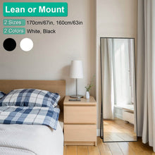 Load image into Gallery viewer, Full Length Mirror Aluminum Alloy Wall Mirror Free Standing Floor