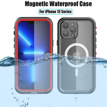 Load image into Gallery viewer, Full Sealed Underwater Case For iPhone 14 13 12 Pro Max Mini 11 XS Max XR 6 7 8 Plus 5 Waterproof Diving Swim Cover Waterproof Case for iPhone Slim Fit Snow Resistant Case Strong Phone Case & Screen Protector