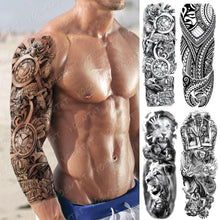 Load image into Gallery viewer, Full Women Man Realistic Waterproof Temporary Tattoo Tiger Stickers Luxury Big Design For Arm Thigh