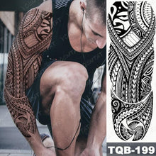 Load image into Gallery viewer, Full Women Man Realistic Waterproof Temporary Tattoo Tiger Stickers Luxury Big Design For Arm Thigh
