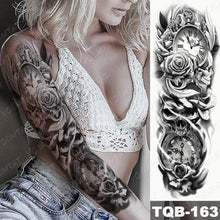 Load image into Gallery viewer, Full Women Man Realistic Waterproof Temporary Tattoo Tiger Stickers Luxury Big Design For Arm Thigh
