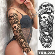 Load image into Gallery viewer, Full Women Man Realistic Waterproof Temporary Tattoo Tiger Stickers Luxury Big Design For Arm Thigh