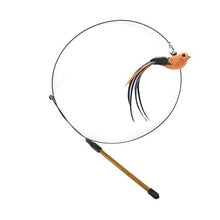 Load image into Gallery viewer, Funny Feather Bird with Bell Cat Stick Toy for Kitten Playing Teaser Wand Toy Cat Supplies Interactive Wiggle Moving Cat Kicker Toy with Plush Interactive Cat Toys Fun Toy For Cat Exercise