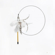 Load image into Gallery viewer, Funny Feather Bird with Bell Cat Stick Toy for Kitten Playing Teaser Wand Toy Cat Supplies Interactive Wiggle Moving Cat Kicker Toy with Plush Interactive Cat Toys Fun Toy For Cat Exercise