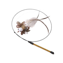 Load image into Gallery viewer, Funny Feather Bird with Bell Cat Stick Toy for Kitten Playing Teaser Wand Toy Cat Supplies Interactive Wiggle Moving Cat Kicker Toy with Plush Interactive Cat Toys Fun Toy For Cat Exercise