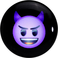 Load image into Gallery viewer, 2G Licensed Purple Devil emoji Acrylic Double Flare Plug Set