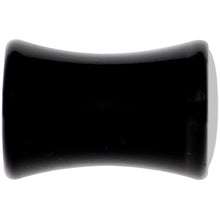 Load image into Gallery viewer, Black Acrylic Man Woman Floral Silhouette Saddle Plug Set 4G
