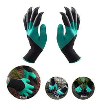 Load image into Gallery viewer, Garden Gloves With Fingertips Claws ABS Plastic Garden Rubber Gloves Gardening Digging Planting Durable Gloves With Claws Waterproof Outdoor Work Breathable Glove Best Gift For Gardener