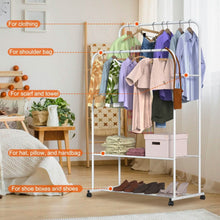 Load image into Gallery viewer, Garment Hanging Rack Clothing Organizer