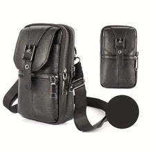 Load image into Gallery viewer, Genuine Leather Multifunctional Cell Phone Bag