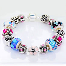 Load image into Gallery viewer, Genuine Murano Glass and Crystal Bracelet