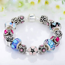 Load image into Gallery viewer, Genuine Murano Glass and Crystal Bracelet