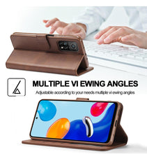 Load image into Gallery viewer, Genuine Premium Leather Detachable Magnetic Flip Cover with Card Holders Horizontal Case For Redmi Note 11 Pro 5G Case On Redmi Note 11 11S 10S 10 10C 9S 9 9T 8T 8 7 Case For Xiaomi Redmi Note11 Pro 5G Case