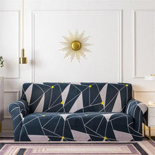 Load image into Gallery viewer, Geometric Sofa Covers Stretch Plaid Sofa Slipcovers for Living Room Elastic Sofa Cover Couch Armchair Cover Towel 1 2 3 4 Seater Slipcover For Sofas Loveseat Armchair Living Room Universal Furniture