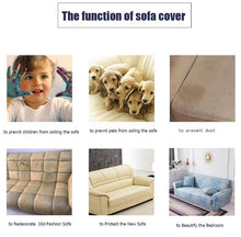 Load image into Gallery viewer, Geometric Sofa Covers Stretch Plaid Sofa Slipcovers for Living Room Elastic Sofa Cover Couch Armchair Cover Towel 1 2 3 4 Seater Slipcover For Sofas Loveseat Armchair Living Room Universal Furniture