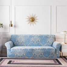 Load image into Gallery viewer, Geometric Sofa Covers Stretch Plaid Sofa Slipcovers for Living Room Elastic Sofa Cover Couch Armchair Cover Towel 1 2 3 4 Seater Slipcover For Sofas Loveseat Armchair Living Room Universal Furniture