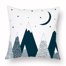 Load image into Gallery viewer, Geometry Cushion Cover Trees Cactus Bear Star Pattern Cushion Cover Pillowcase Cotton Pillow Sofa Throw White Printed Print Decorative Pillow Covers For Sofa Bed Sweet Home Decor Case 45x45CM