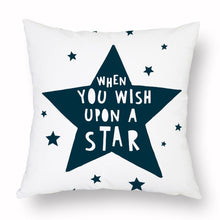 Load image into Gallery viewer, Geometry Cushion Cover Trees Cactus Bear Star Pattern Cushion Cover Pillowcase Cotton Pillow Sofa Throw White Printed Print Decorative Pillow Covers For Sofa Bed Sweet Home Decor Case 45x45CM