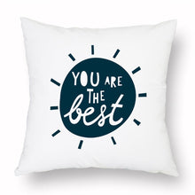 Load image into Gallery viewer, Geometry Cushion Cover Trees Cactus Bear Star Pattern Cushion Cover Pillowcase Cotton Pillow Sofa Throw White Printed Print Decorative Pillow Covers For Sofa Bed Sweet Home Decor Case 45x45CM