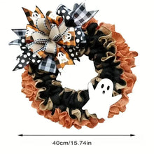 Load image into Gallery viewer, Ghost Halloween Wreath Front Door Décor