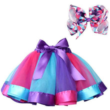 Load image into Gallery viewer, Girl's Layered Ballet Tulle Rainbow Tutu Skirt