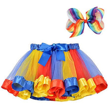 Load image into Gallery viewer, Girl's Layered Ballet Tulle Rainbow Tutu Skirt