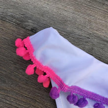 Load image into Gallery viewer, Girls Split Swimsuits Cute Shoulder Swimsuit Toddler Baby Girls 2 Piece Swimsuit Kids Bathing Beach Sun Suit Children Swimwear Bikini Set Girl Swimming Clothes Kids Bathing Suit Beachwear For Summer