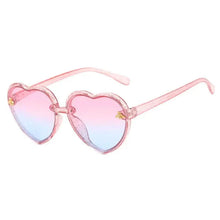 Load image into Gallery viewer, Girls Sunglasses UV Protection Heart Shaped Little Bee Decor Sunshade Glasses