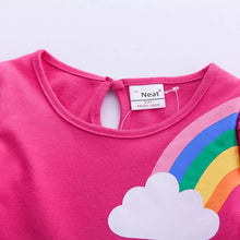 Load image into Gallery viewer, Girls' Unicorn Rainbow Flower Dress