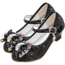 Load image into Gallery viewer, Girls'Heels Party Mary Jane Basic Pump Dress Crystal Bowknot