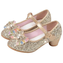 Load image into Gallery viewer, Girls'Heels Party Mary Jane Basic Pump Dress Crystal Bowknot