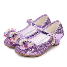 Load image into Gallery viewer, Girls'Heels Party Mary Jane Basic Pump Dress Crystal Bowknot
