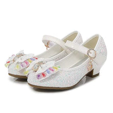 Load image into Gallery viewer, Girls'Heels Party Mary Jane Basic Pump Dress Crystal Bowknot