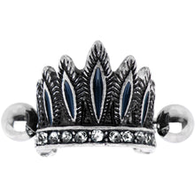 Load image into Gallery viewer, 16G 1/4 Clear Gem Tribal Headdress Helix Cuff Cartilage Earring