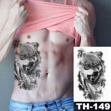 Load image into Gallery viewer, Gladiator Temporary Tattoo Sticker Flower Waterproof Big Modern Womens Mens Body Tattoo Luxury Design