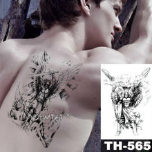 Load image into Gallery viewer, Gladiator Temporary Tattoo Sticker Flower Waterproof Big Modern Womens Mens Body Tattoo Luxury Design
