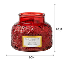 Load image into Gallery viewer, Glass Scented Candle Holder Romantic Wedding Candlestick Soy Candle For Home Large Glass Jar Candle Gift Long Burning Fine Transparent Crystal Glass Candlestick Dining Home Decor