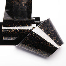 Load image into Gallery viewer, Glitter Marble Series Nail Transfer Foil Stickers Gold White And Black Bright Slider For Nails Decoration Manicures Marble Nail Art Stickers Water Transfer Nail Decals Full Wraps Gradient Acrylic Nail Kits for Women Manicure Decoration Accessory