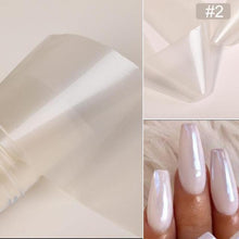 Load image into Gallery viewer, Glitter Marble Series Nail Transfer Foil Stickers Gold White And Black Bright Slider For Nails Decoration Manicures Marble Nail Art Stickers Water Transfer Nail Decals Full Wraps Gradient Acrylic Nail Kits for Women Manicure Decoration Accessory