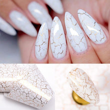Load image into Gallery viewer, Glitter Marble Series Nail Transfer Foil Stickers Gold White And Black Bright Slider For Nails Decoration Manicures Marble Nail Art Stickers Water Transfer Nail Decals Full Wraps Gradient Acrylic Nail Kits for Women Manicure Decoration Accessory