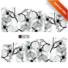 Load image into Gallery viewer, Glitter Marble Series Nail Transfer Foil Stickers Gold White And Black Bright Slider For Nails Decoration Manicures Marble Nail Art Stickers Water Transfer Nail Decals Full Wraps Gradient Acrylic Nail Kits for Women Manicure Decoration Accessory
