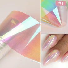 Load image into Gallery viewer, Glitter Marble Series Nail Transfer Foil Stickers Gold White And Black Bright Slider For Nails Decoration Manicures Marble Nail Art Stickers Water Transfer Nail Decals Full Wraps Gradient Acrylic Nail Kits for Women Manicure Decoration Accessory